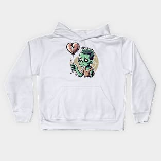 Sad Zombie and Balloon Kids Hoodie